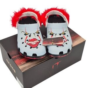 Crocs IT Chapter 2 Pennywise Face Classic Clogs Women's Size 12 Unisex Shoes